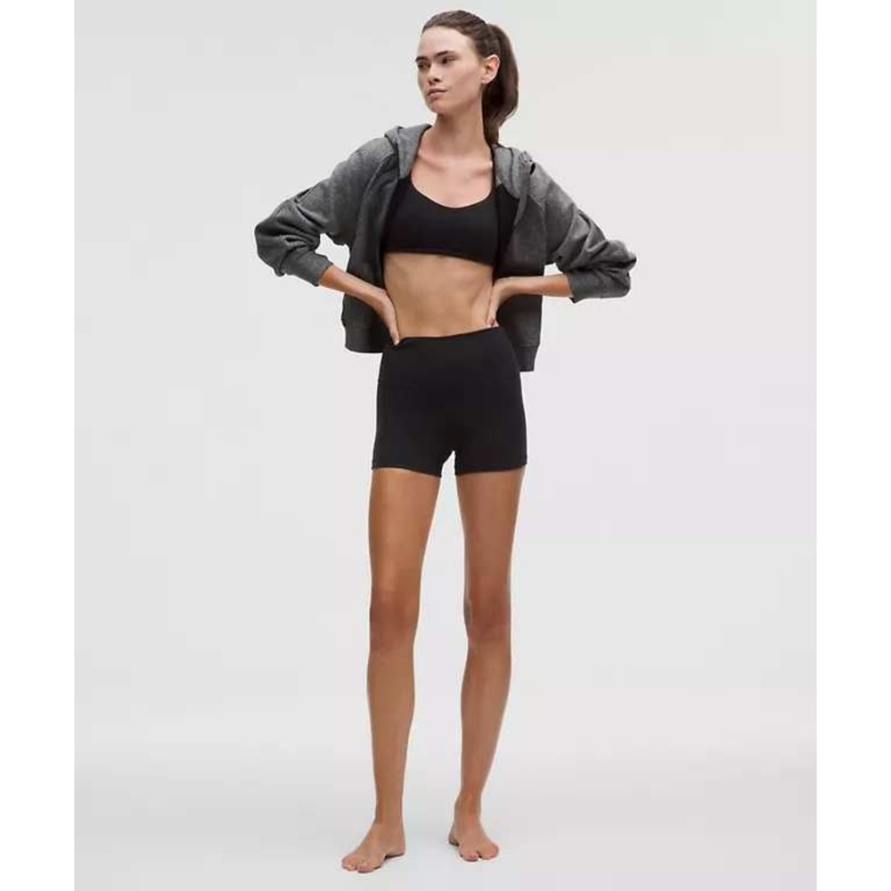 Lululemon Align High-Rise Short 4 Black Nulu Yoga Biker Shorts Women Size 2